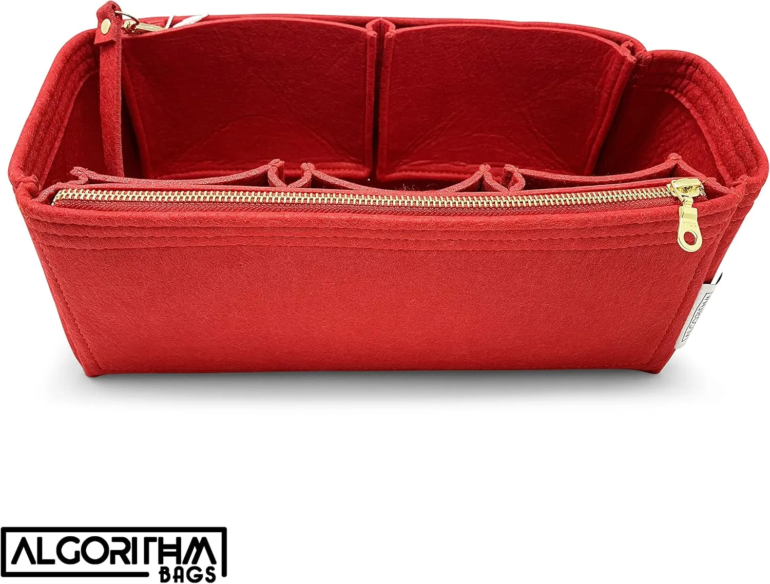 Purse Organizer Insert with zippers | designed for Louis Vuitton LV Graceful MM Shaper Liner Divider Protector | 3mm Felt