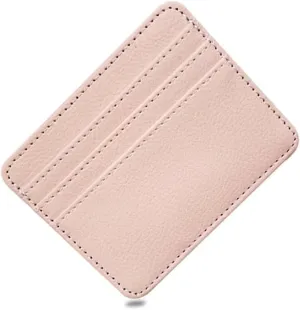 Purses Thin Mini Business Credit Card Holder Wallet Women Cards Cover Pouch Case Bag(E)