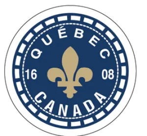 Quebec iron-on embroidery patch