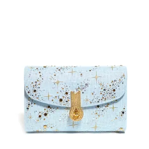 QUEEN MID CONSTELLATIONS LINEN CIELO