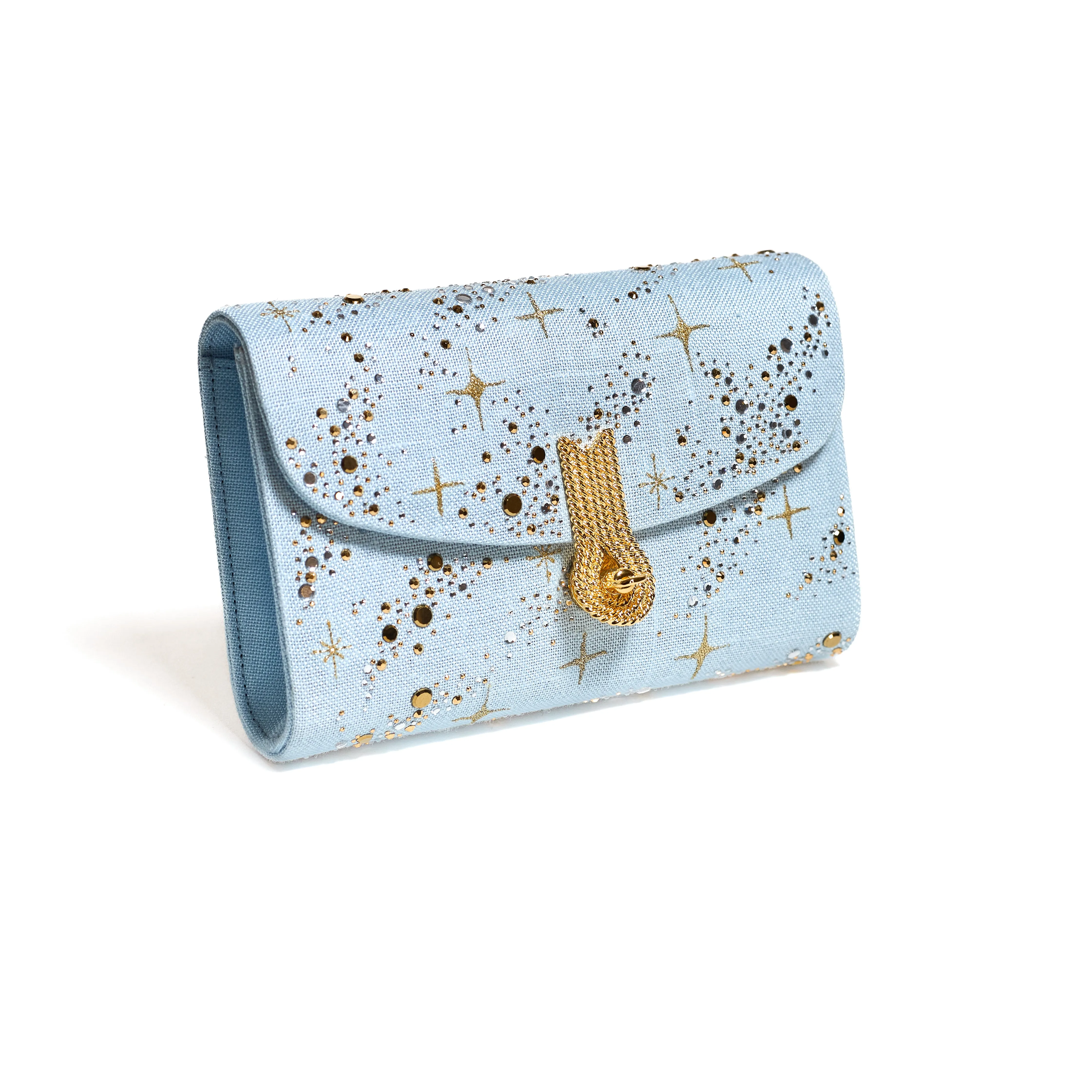 QUEEN MID CONSTELLATIONS LINEN CIELO