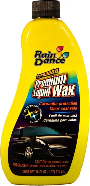 Rain Dance Premium Liquid Wax with Carnauba, 16 fl oz