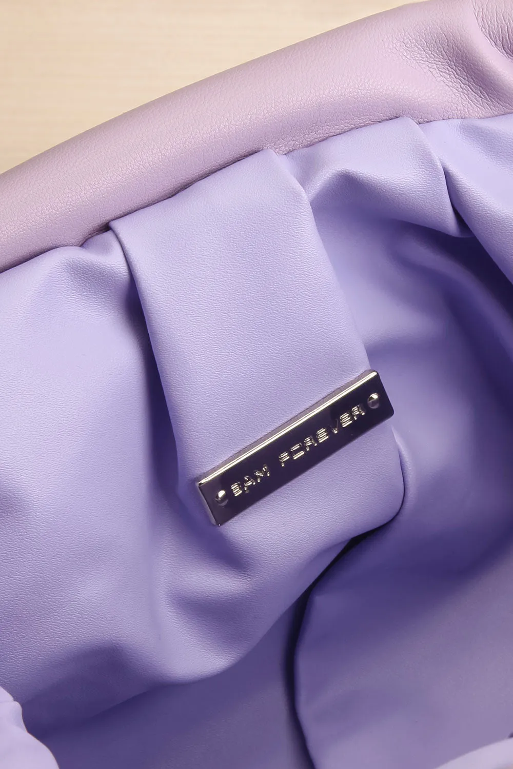 Ratibago Lilac | Faux-Leather Pouch Handbag