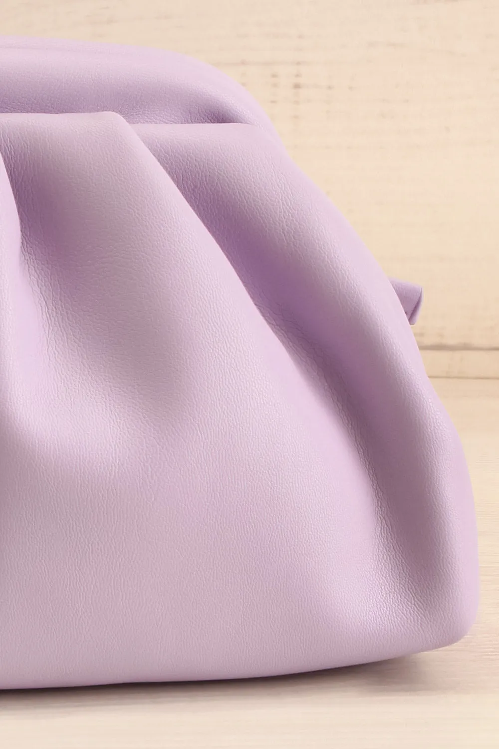 Ratibago Lilac | Faux-Leather Pouch Handbag