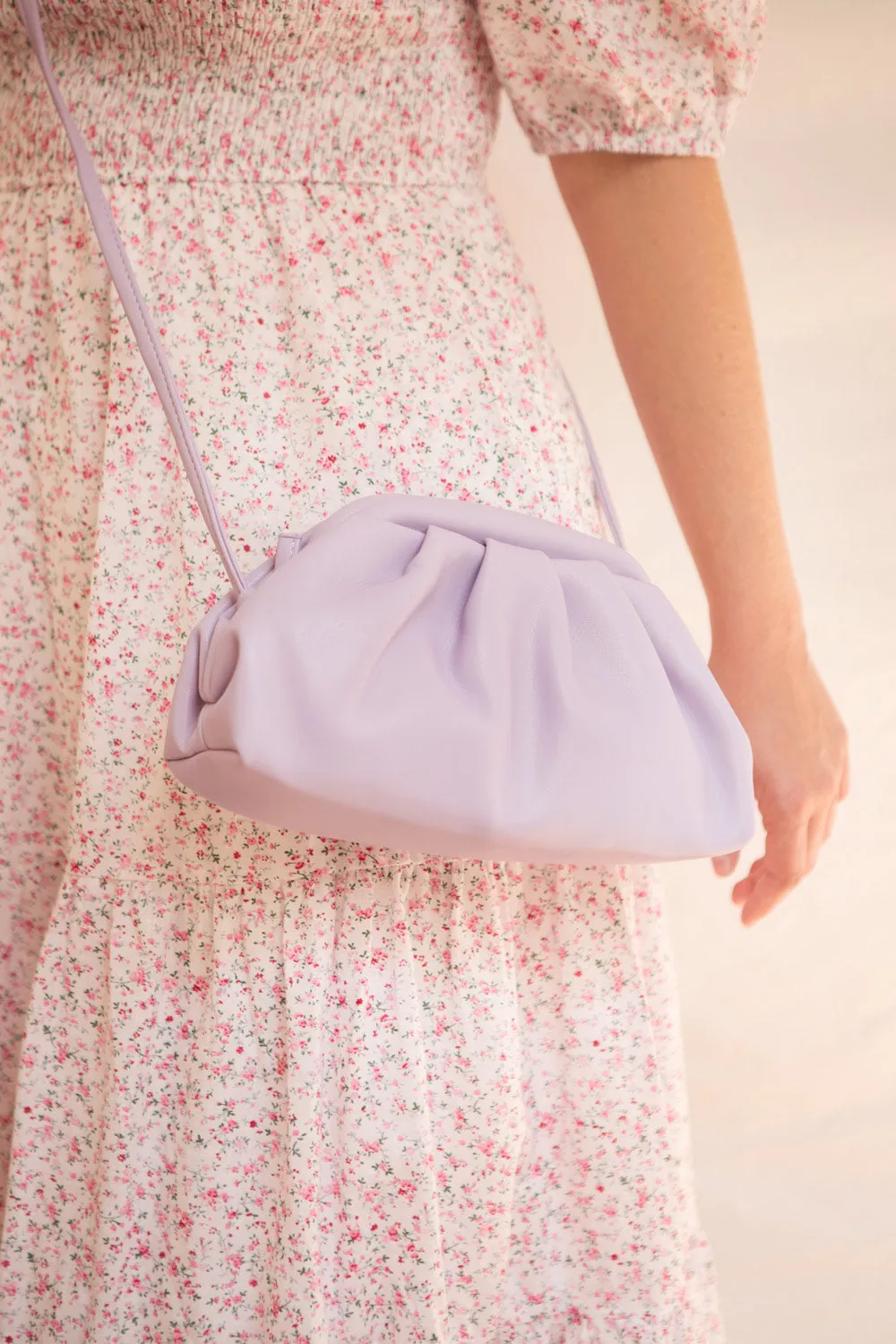 Ratibago Lilac | Faux-Leather Pouch Handbag