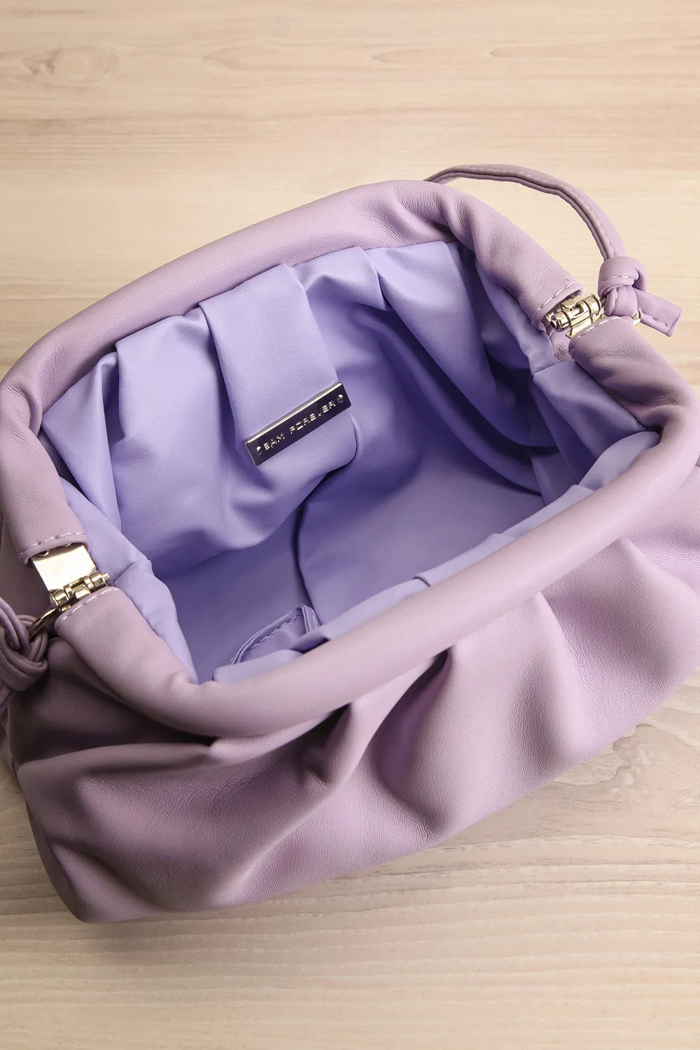 Ratibago Lilac | Faux-Leather Pouch Handbag