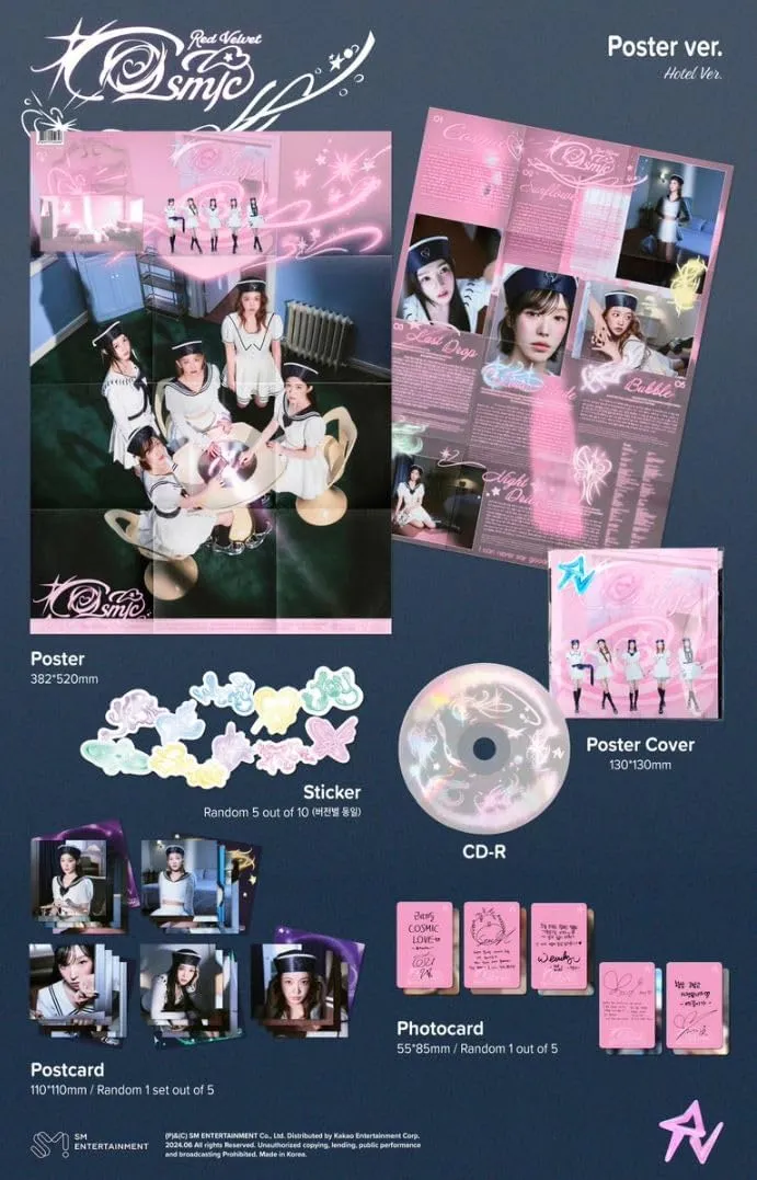 Red Velvet Cosmic Album (Poster Random Ver)