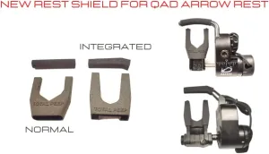 Rest Shield for QAD Arrow Rests (Normal), Matt black