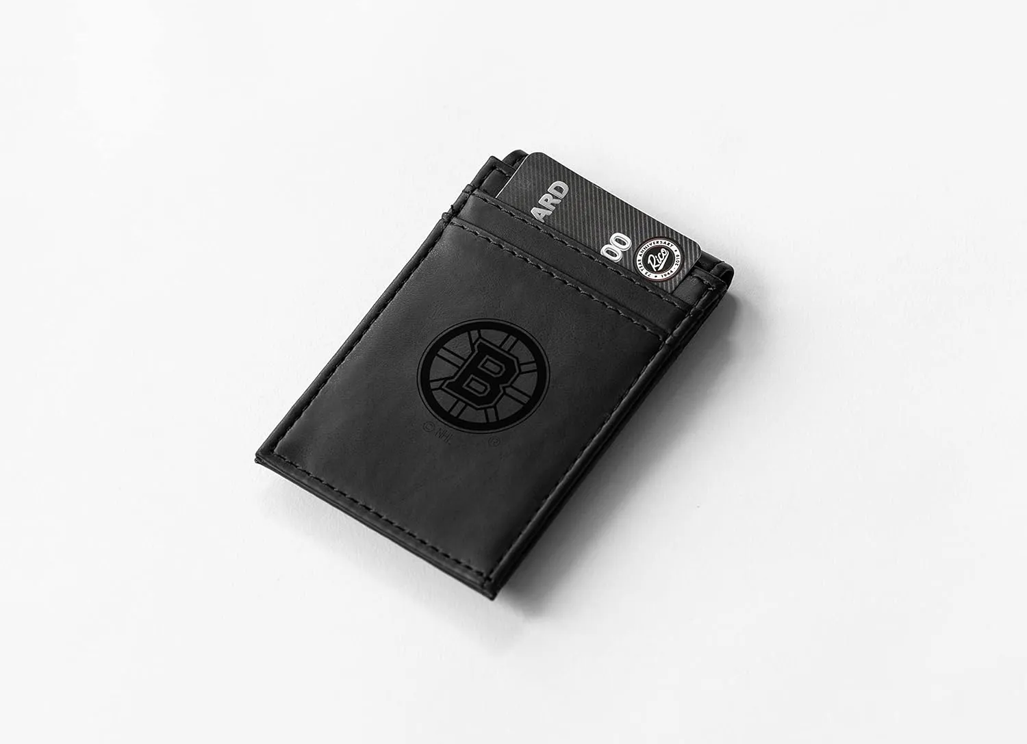 Rico Industries NHL Hockey Laser Engraved Front Pocket Wallet - Compact/Comfortable/Slim