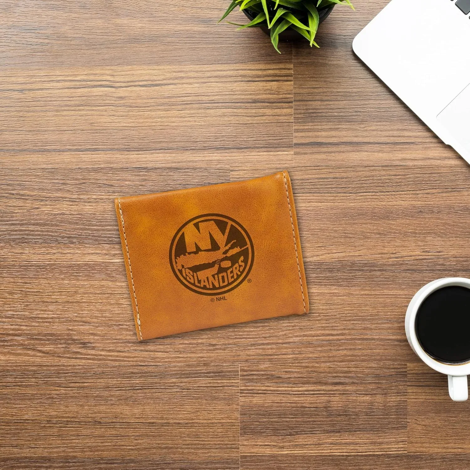 Rico Industries NHL Laser Engraved Trifold Laser Engraved Tri-Fold Wallet - Men's Accessory