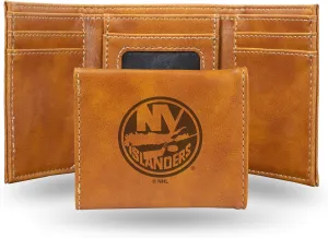 Rico Industries NHL Laser Engraved Trifold Laser Engraved Tri-Fold Wallet - Men's Accessory