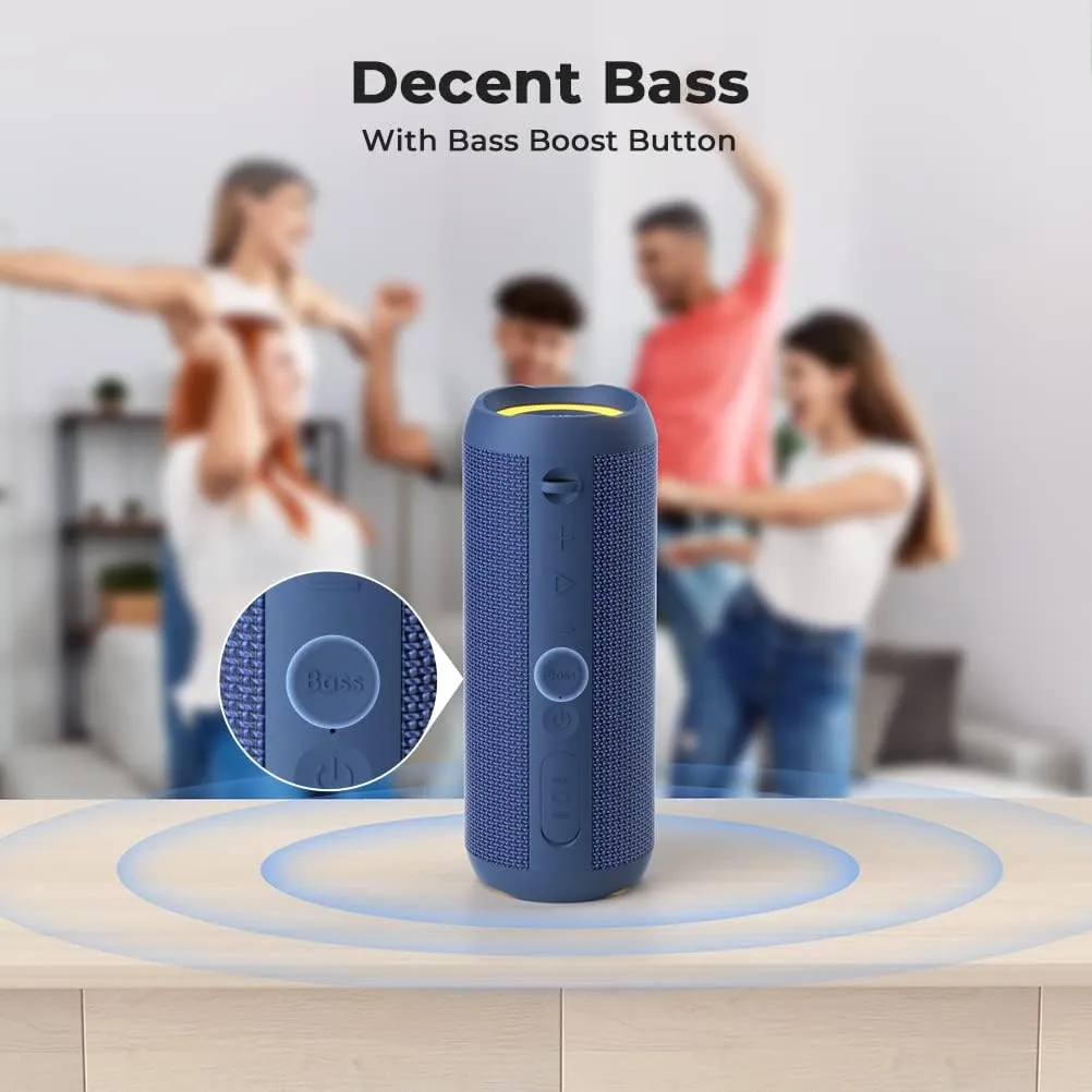 RIENOK Portable Bluetooth Speaker 30W Dual Pairing True Wireless Stereo HD Sound IPX7 Waterproof Outdoor Sport Shower Wireless Speaker Bluetooth 5.3 for Home Party