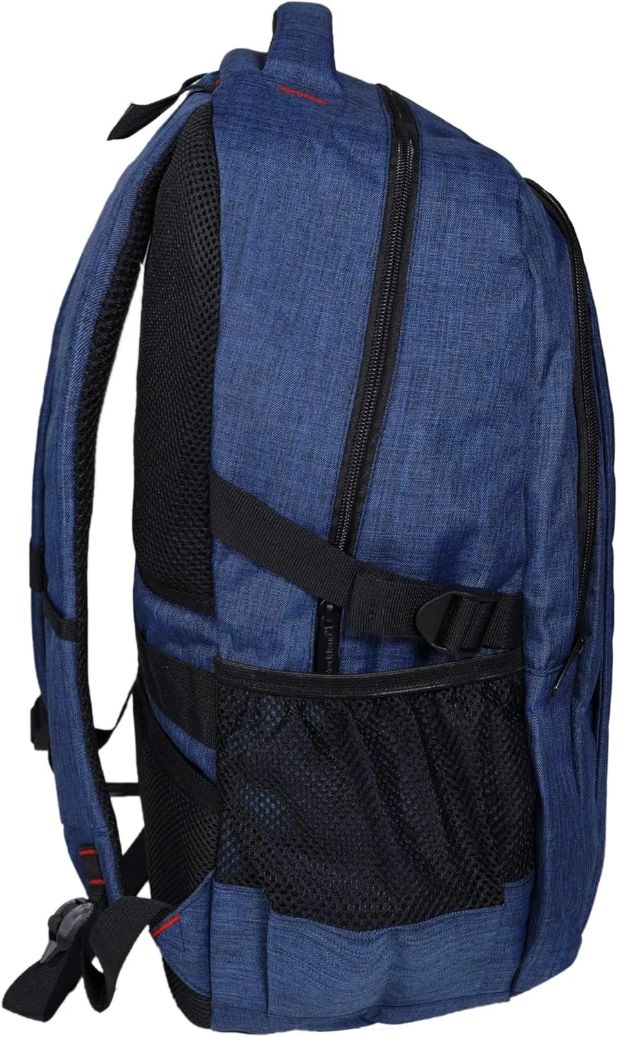 Rockland Business Pro USB Laptop Backpack, Blue, Large
