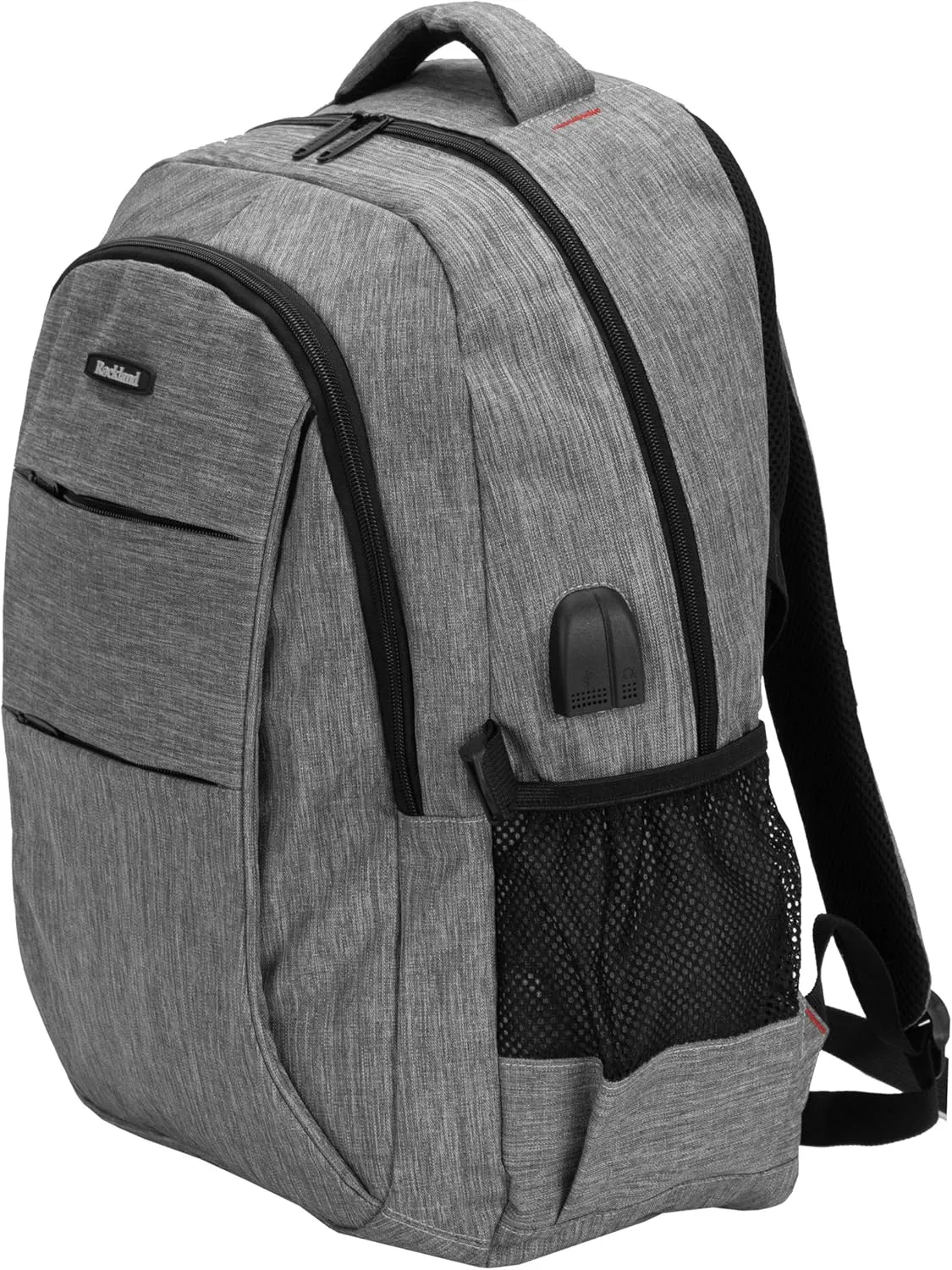 Rockland Business Pro USB Laptop Backpack, Grey, Large