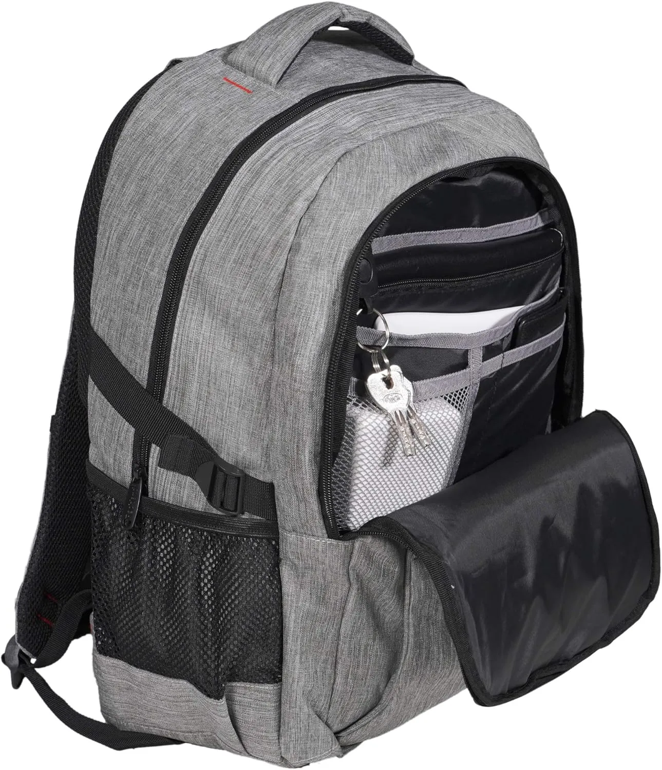 Rockland Business Pro USB Laptop Backpack, Grey, Large