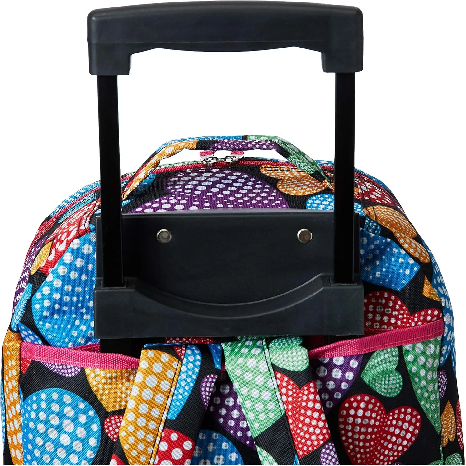 Rockland Double Handle Rolling Backpack, NEWHEART, 17-Inch