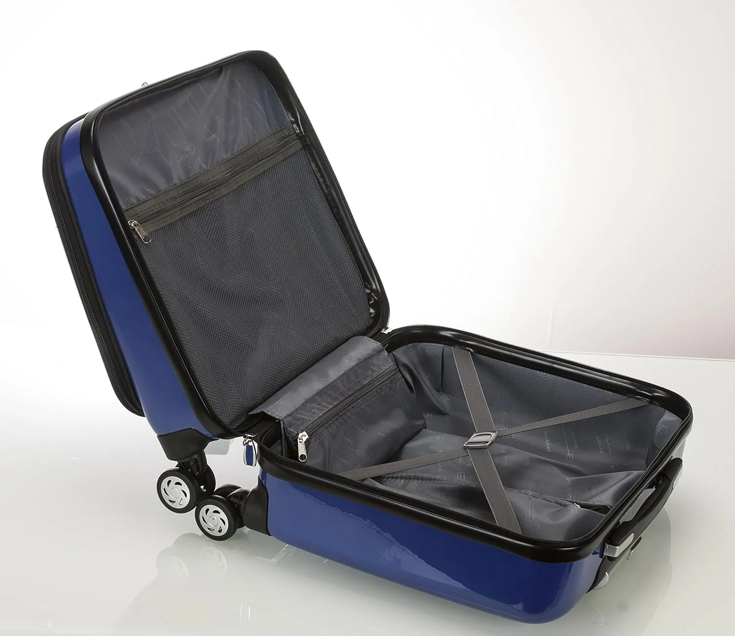 Rockland Revolution Hardside Rolling Computer Case, Blue, Carry-On 17-Inch