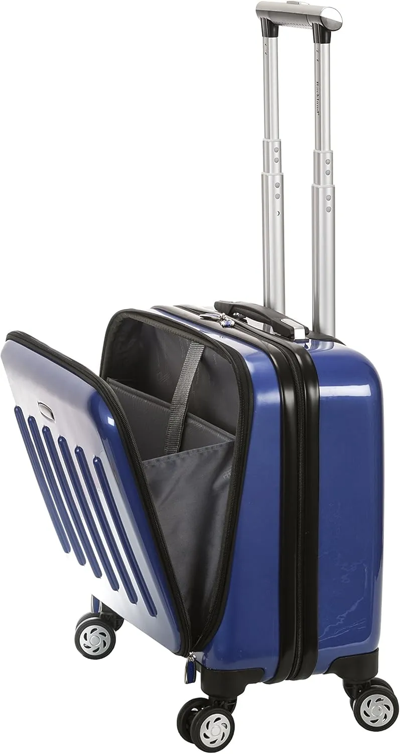 Rockland Revolution Hardside Rolling Computer Case, Blue, Carry-On 17-Inch
