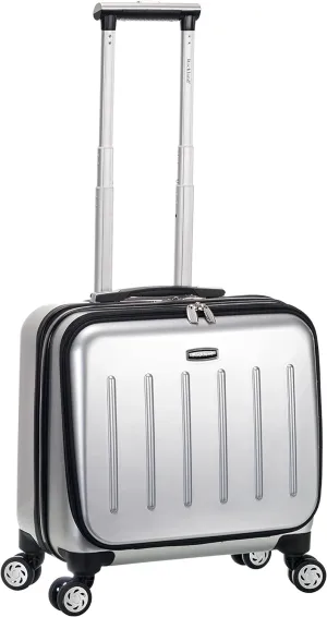 Rockland Revolution Hardside Rolling Computer Case, Silver, Carry-On 17-Inch