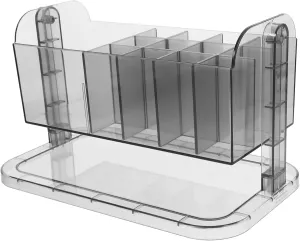 Rotating Makeup Brush Organizer Transparent Beauty Organizer for Desktop Practical Design for Makeup Pens and More for Offices and Bedrooms
