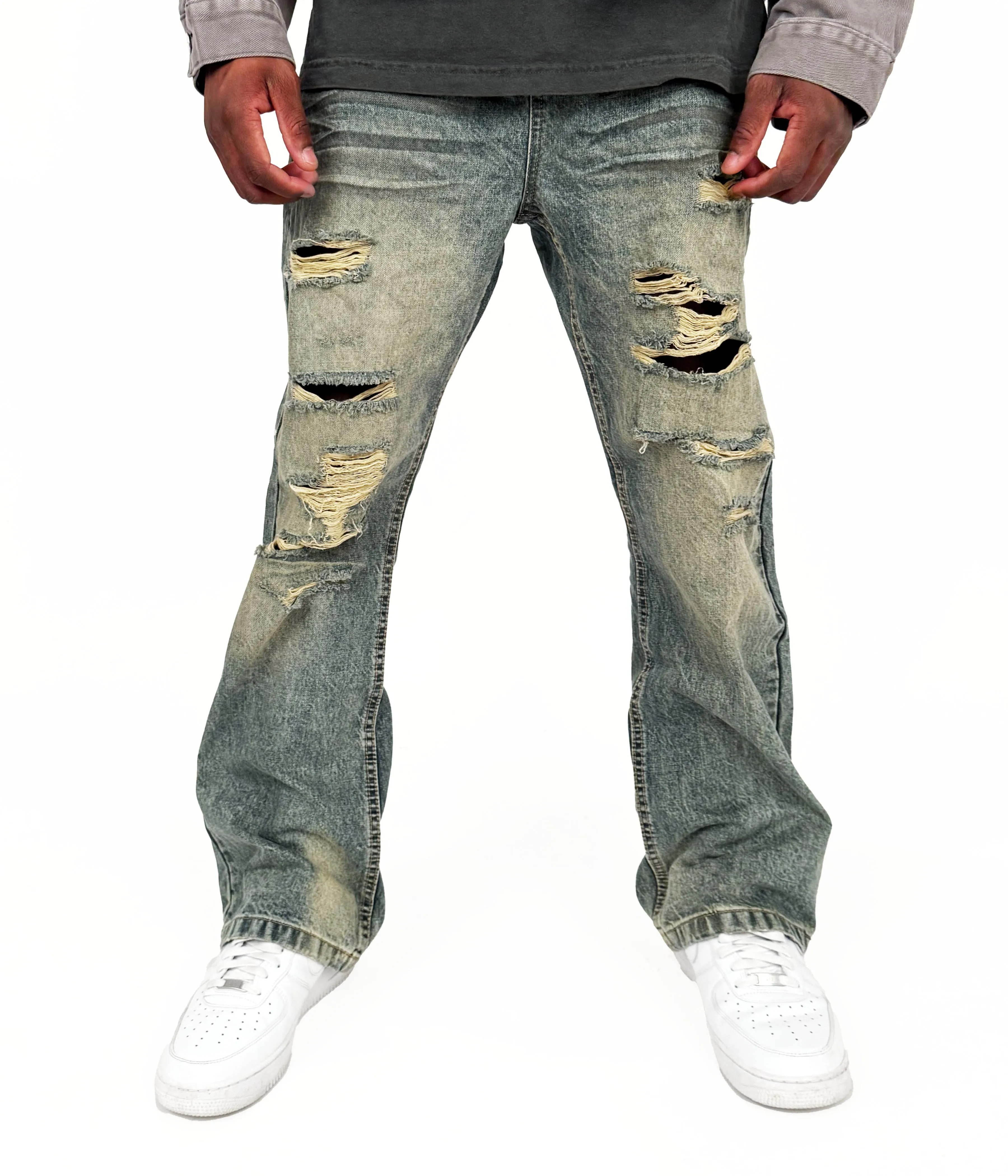 SANDWASH DISTRESSED DENIM