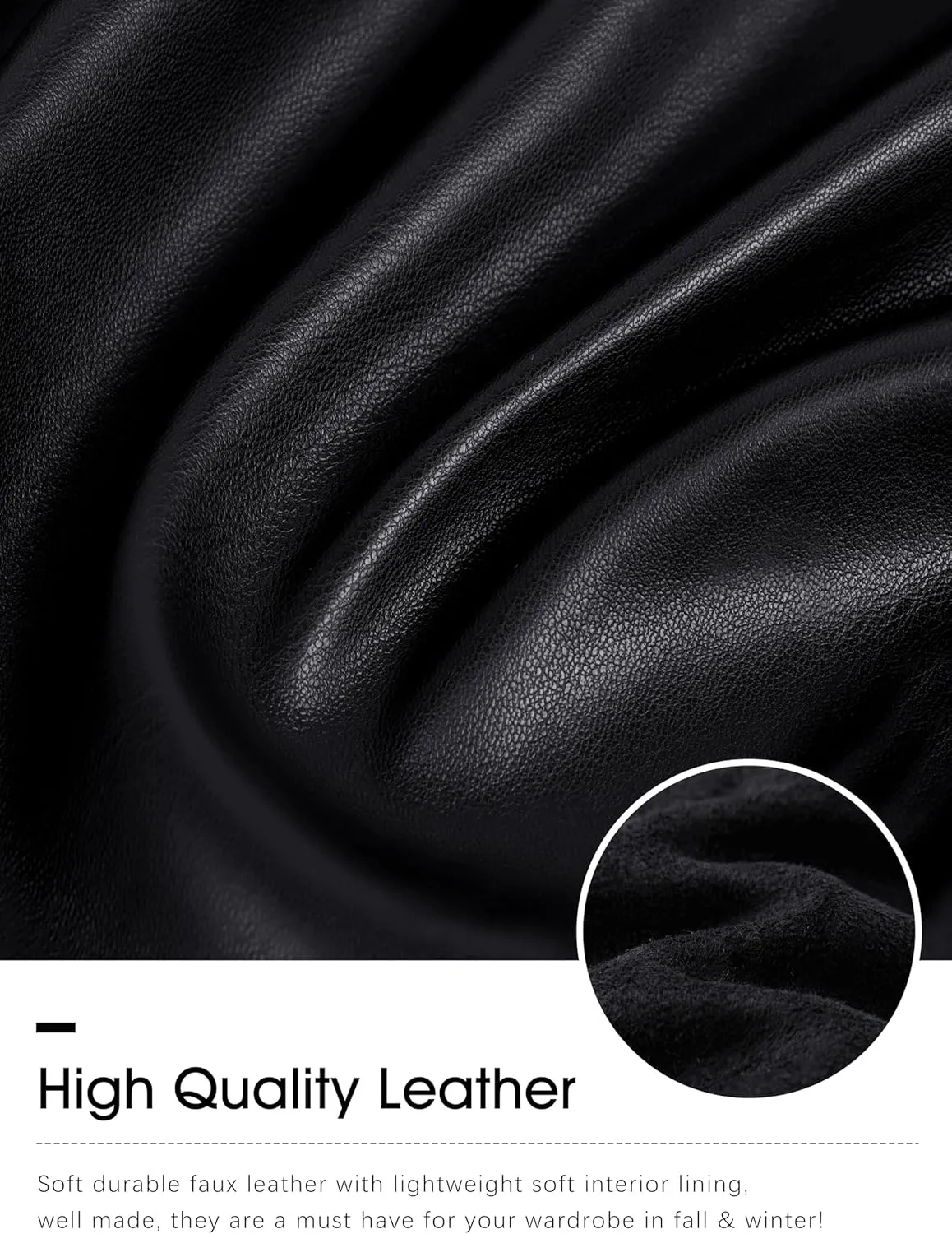 SANTINY Women's Faux Leather Pants High Waisted Straight Leg Cropped Ankle Trousers Vegan Matte Pleather Pants for Women