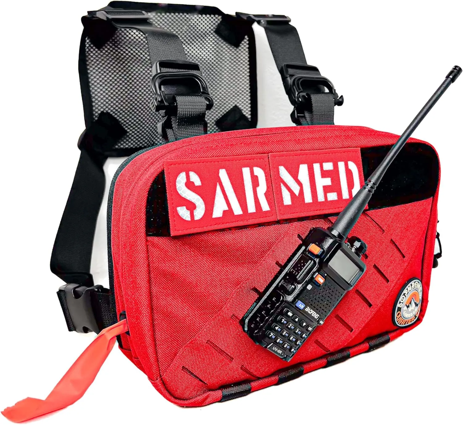 Search and Rescue Red Chest Pack Bag | EMT, Ski Patrol, Wildland Fire, Medical, SAR, Field Operations Equipment and Gear