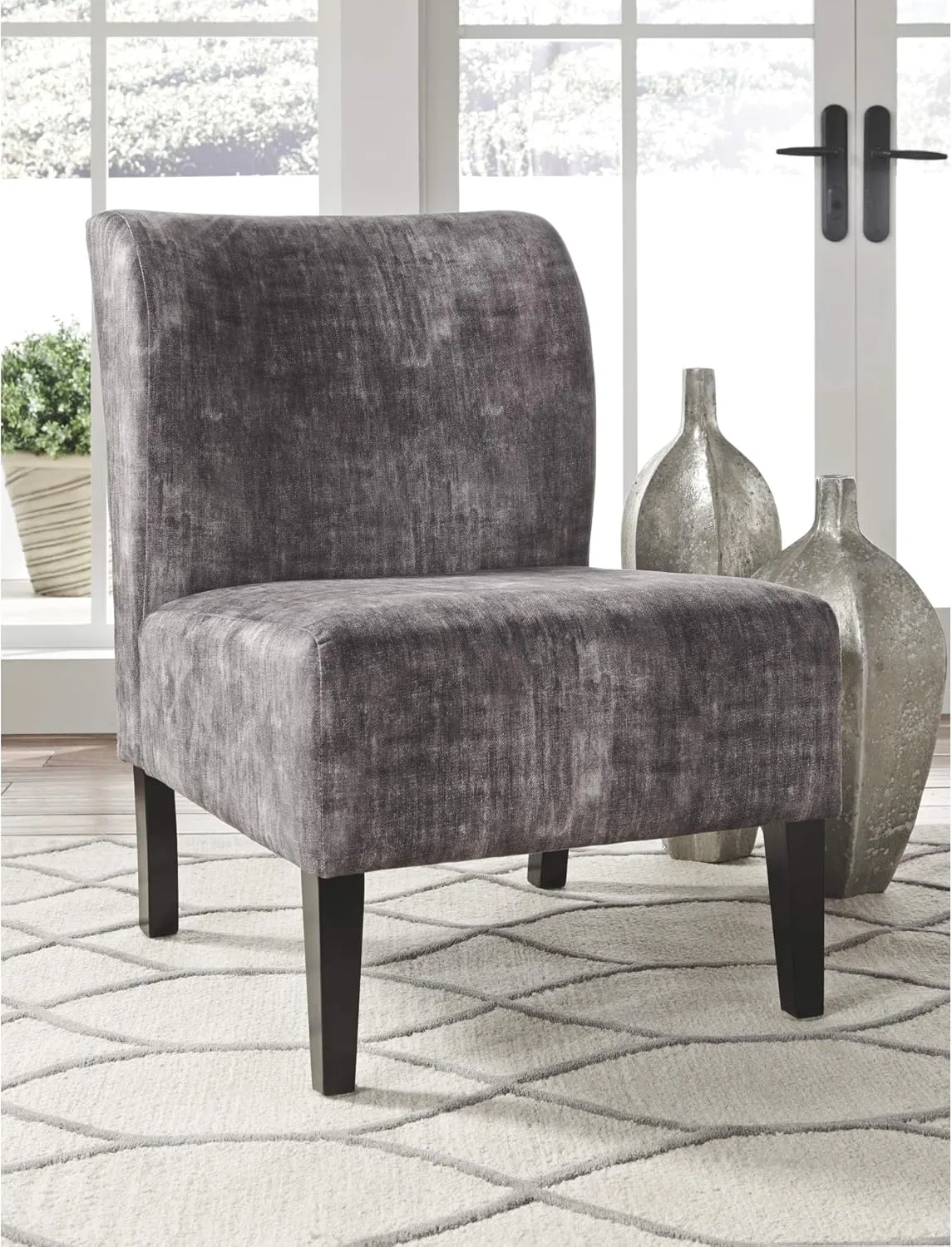 Signature Design by Ashley Triptis Contemporary Accent Chair, Gray Washed