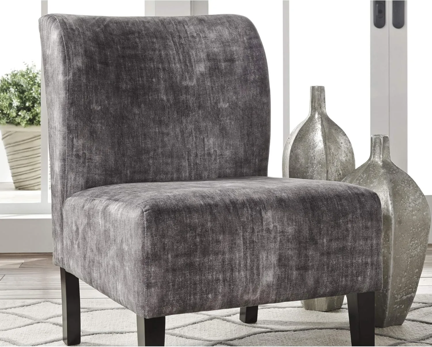 Signature Design by Ashley Triptis Contemporary Accent Chair, Gray Washed