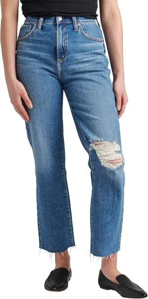 Silver Jeans Co. Women's Highly Desirable High Rise Straight Leg Jeans