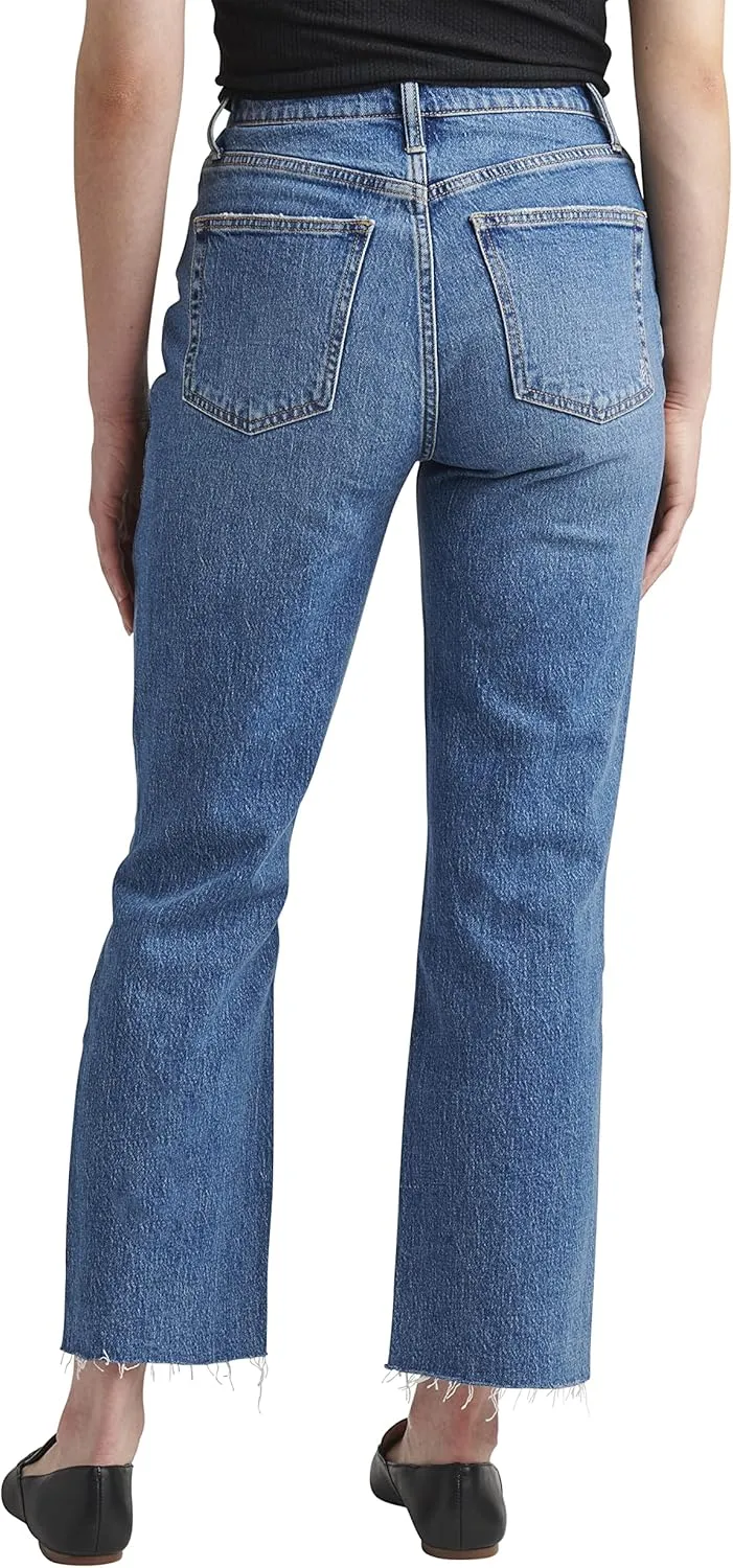 Silver Jeans Co. Women's Highly Desirable High Rise Straight Leg Jeans