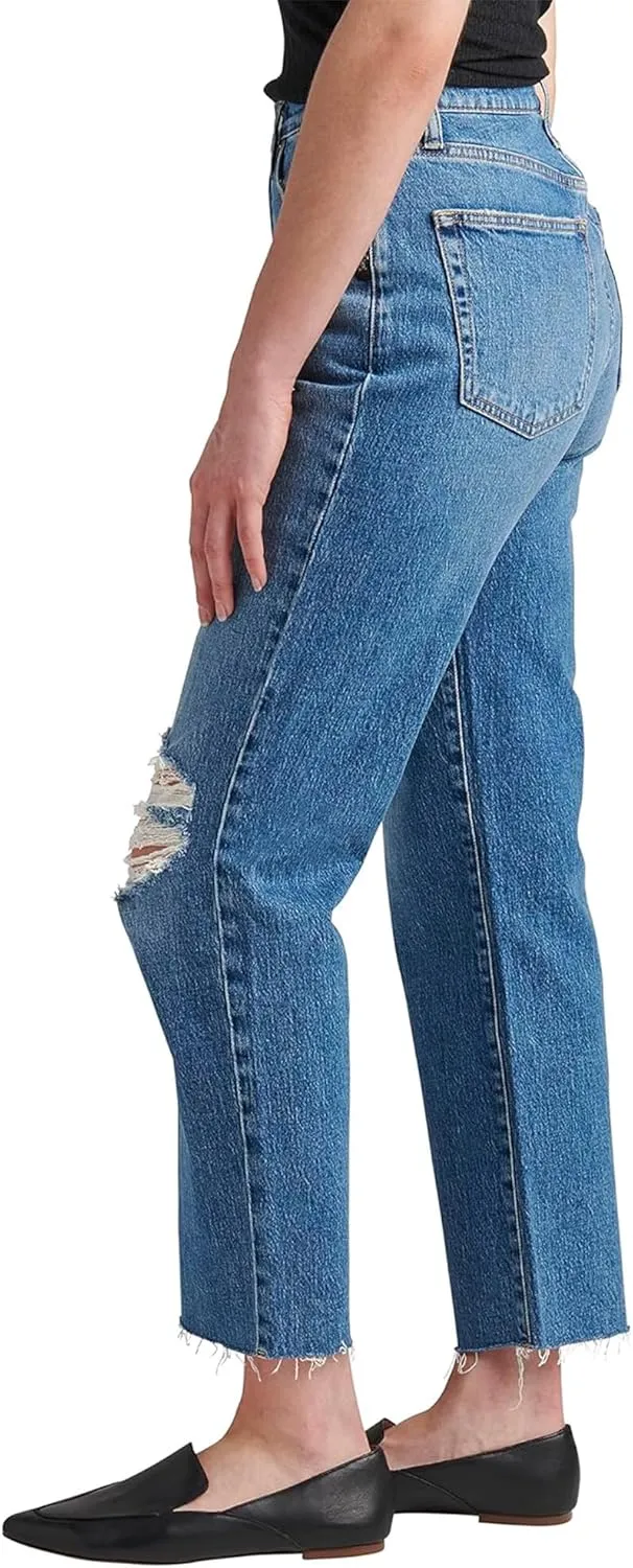 Silver Jeans Co. Women's Highly Desirable High Rise Straight Leg Jeans