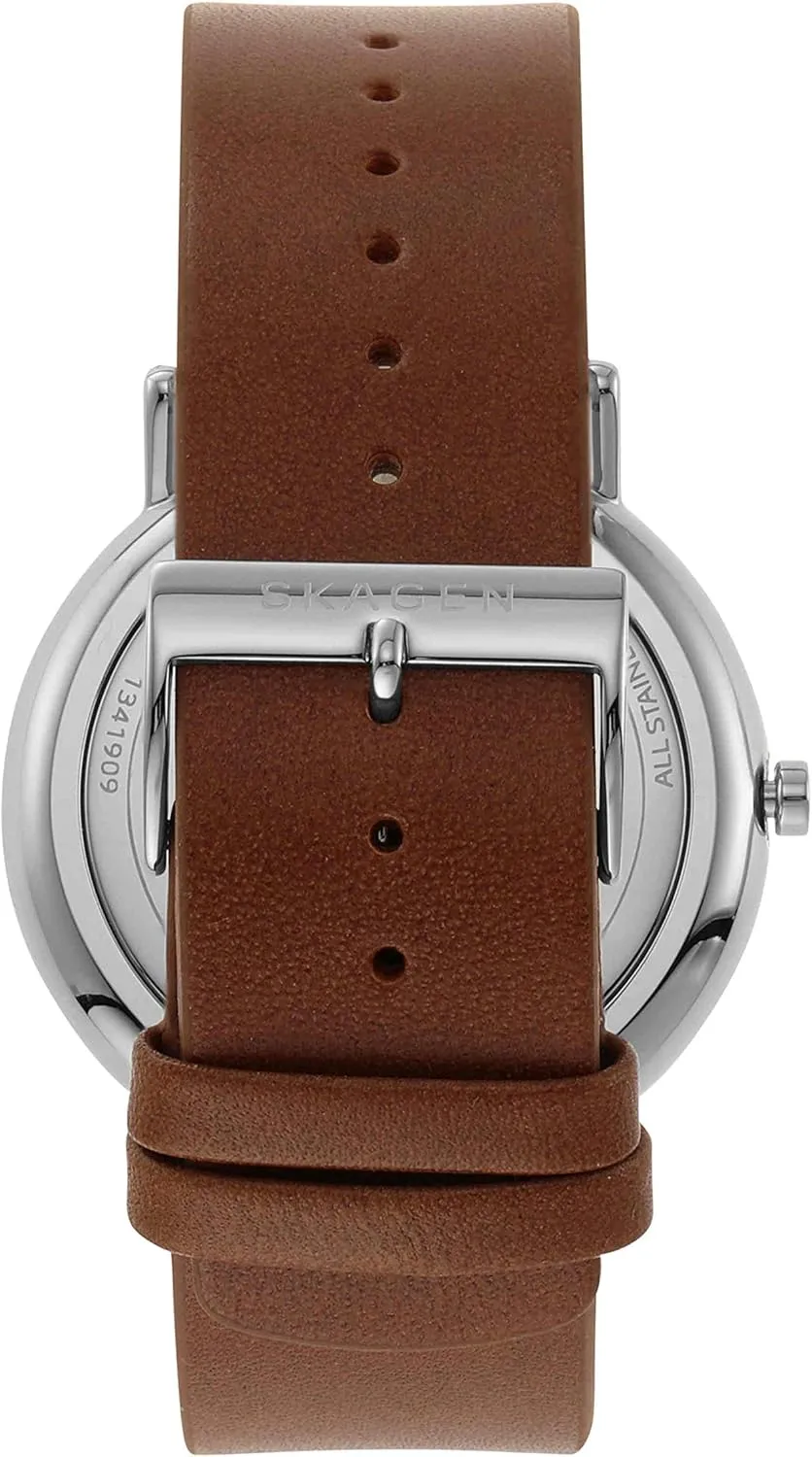 Skagen Signatur Minimalist Men's Watch with Stainless Steel Bracelet, Mesh or Leather Band