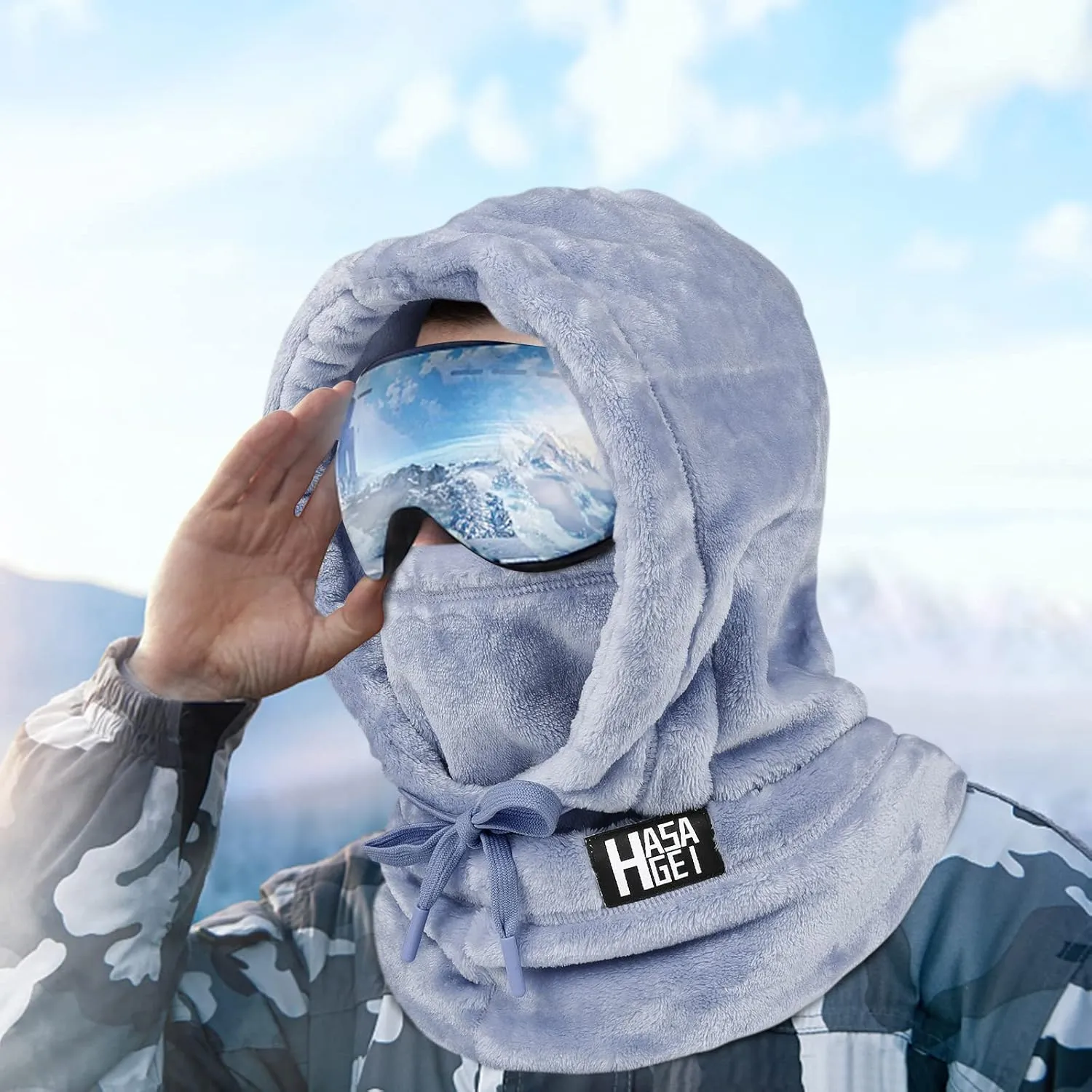 Ski Mask for Women Balaclava Women Men Windproof Thermal Hood Winter Neck Warmer with Plush
