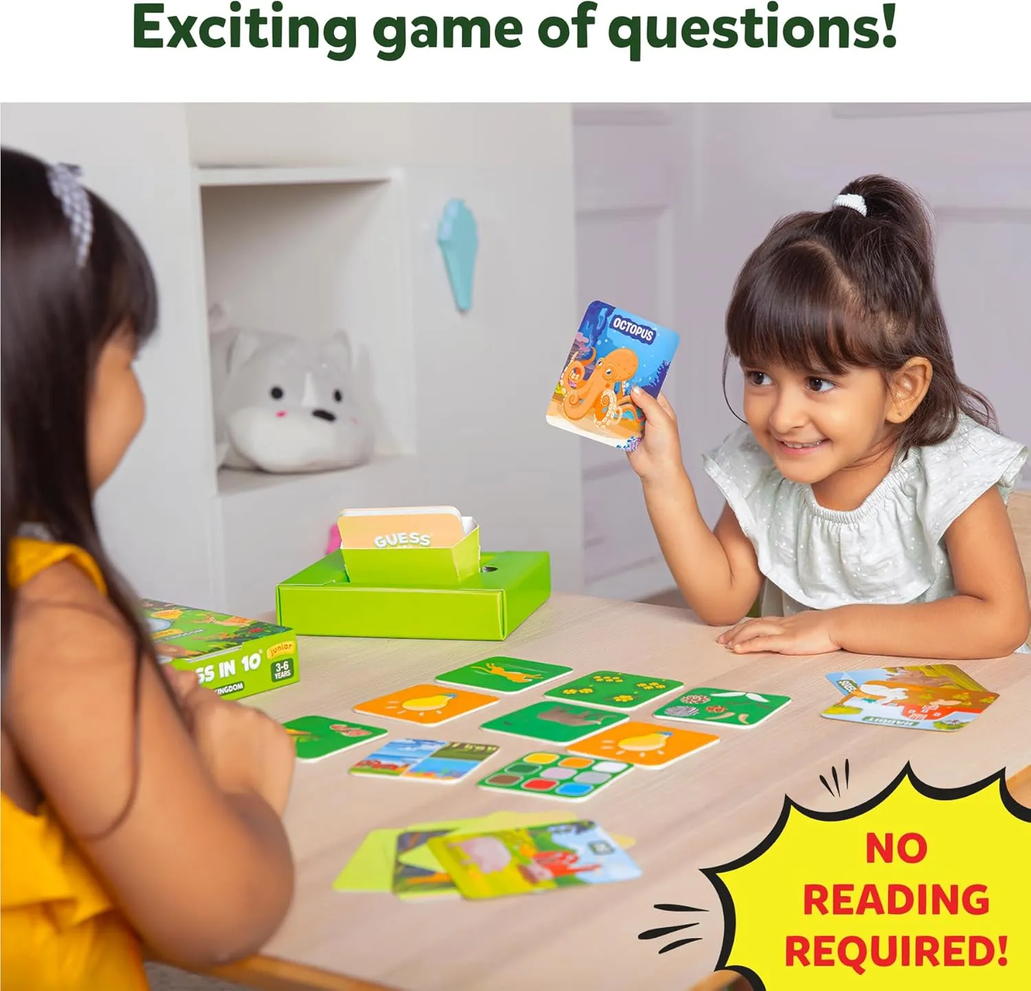 Skillmatics Guess in 10 Animal Kingdom, Perfect for Boys, Girls, Kids, Teens, Adults Who Love Animal Card Games, Trivia, Travel Games, Gifts for Ages 6, 7, 8, 9, 10, and Up