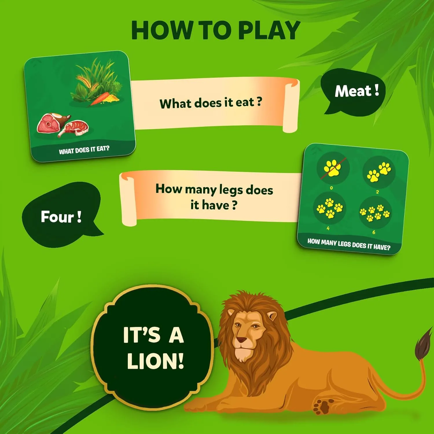 Skillmatics Guess in 10 Animal Kingdom, Perfect for Boys, Girls, Kids, Teens, Adults Who Love Animal Card Games, Trivia, Travel Games, Gifts for Ages 6, 7, 8, 9, 10, and Up