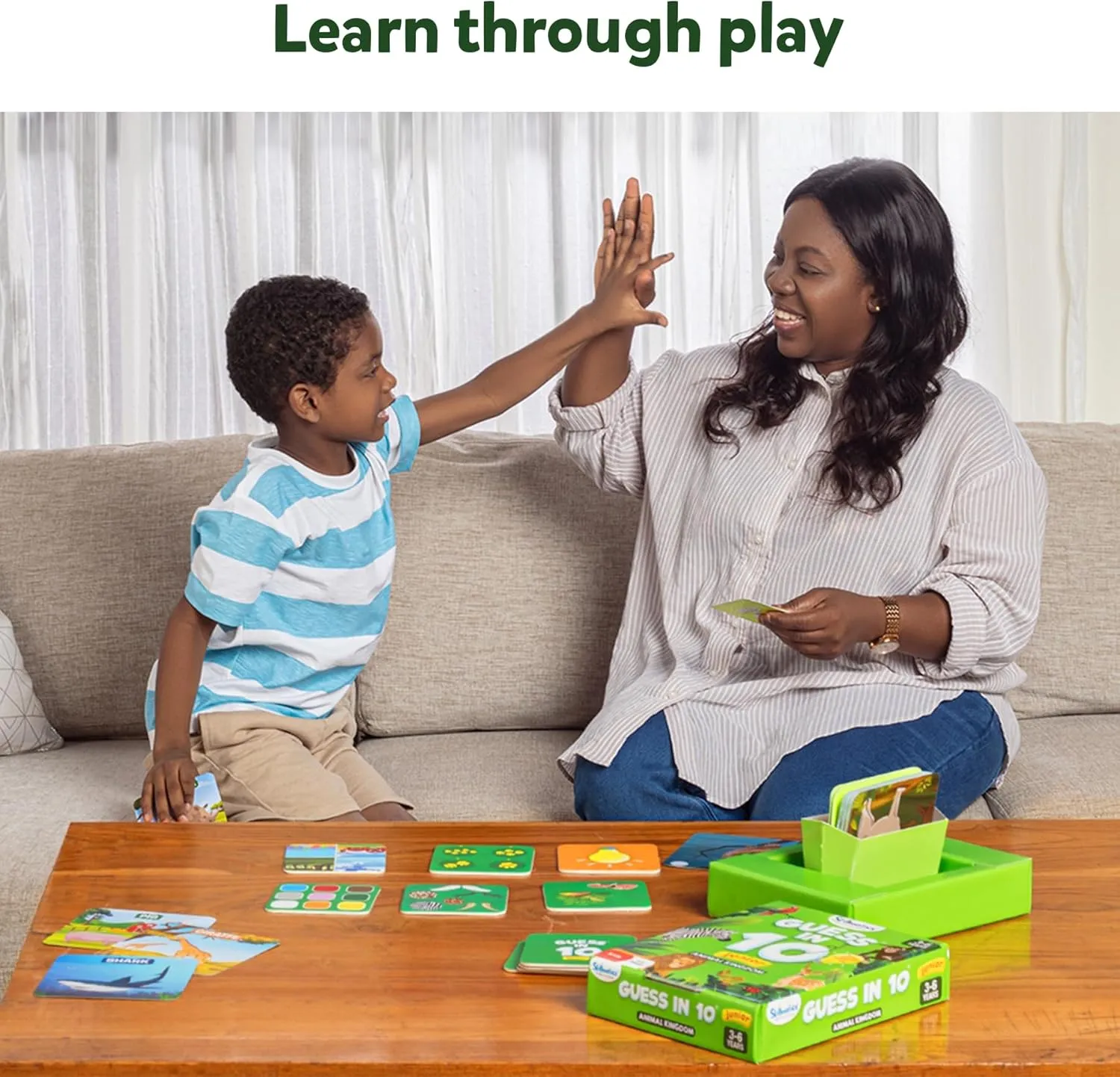 Skillmatics Guess in 10 Animal Kingdom, Perfect for Boys, Girls, Kids, Teens, Adults Who Love Animal Card Games, Trivia, Travel Games, Gifts for Ages 6, 7, 8, 9, 10, and Up