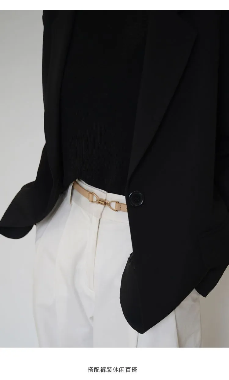 Slim Leather Waist Belt
