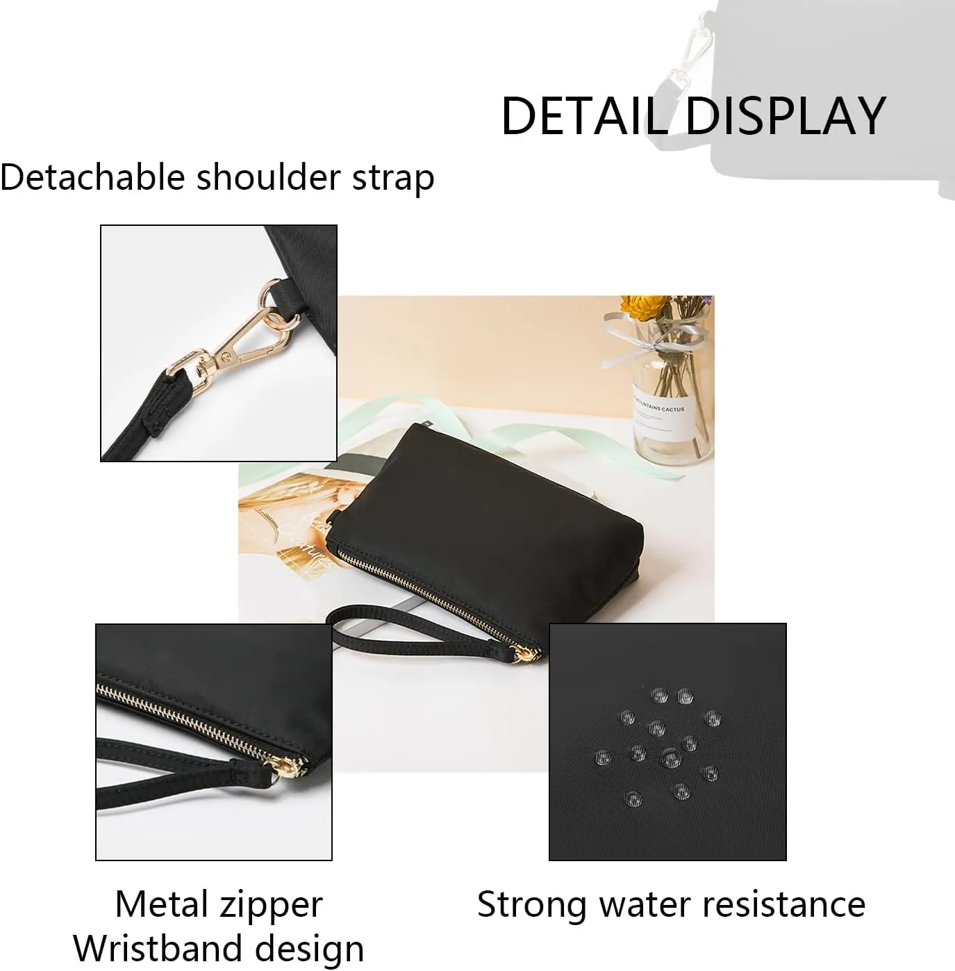 Small Crossbody Purse Cell Phone Purse with Multi Credit Card Slots