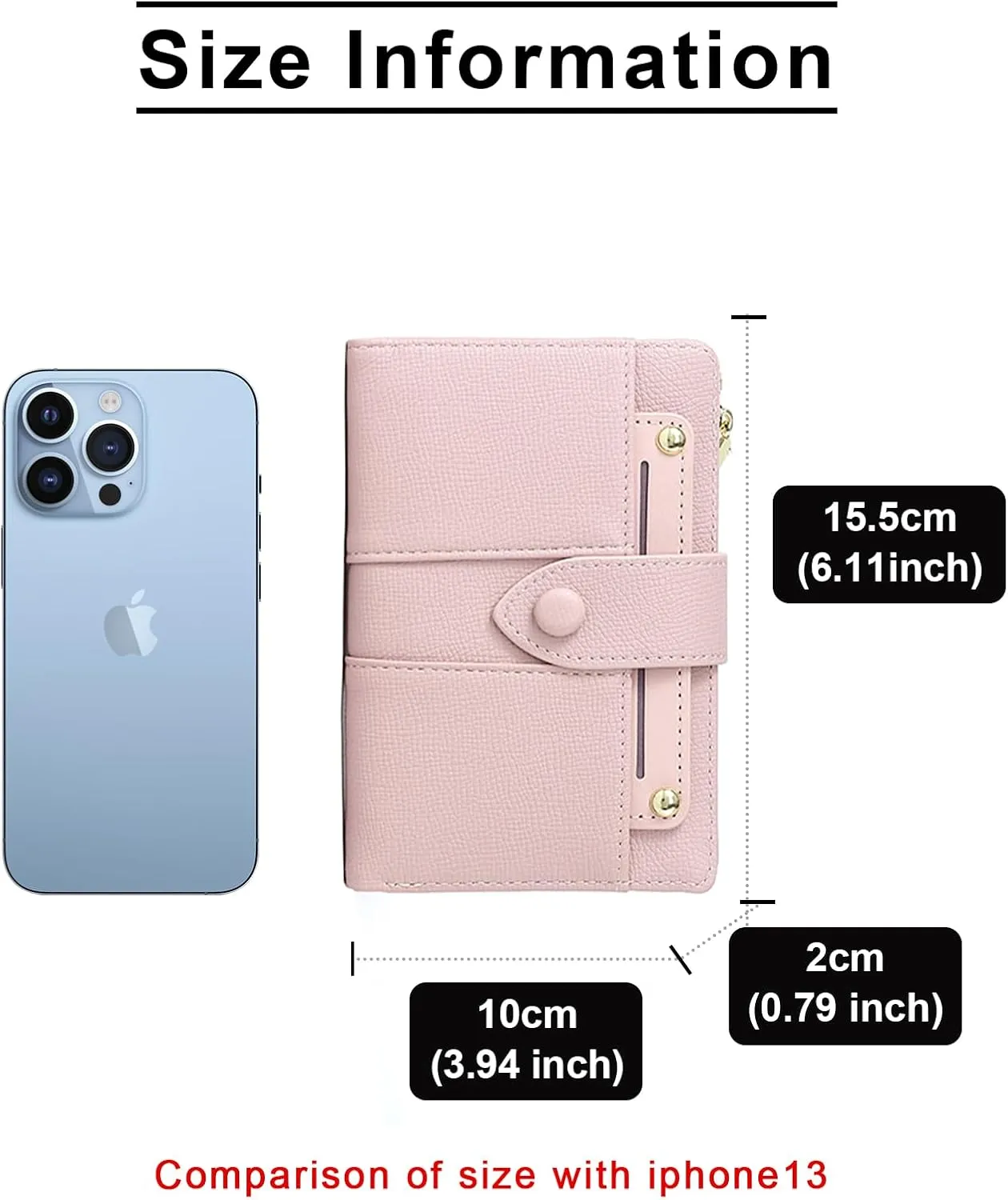 Small Wallets for Women Leather RFID Blocking Bifold Double Zipper Pockets Wallet Card Case Purse with 2 ID Windows