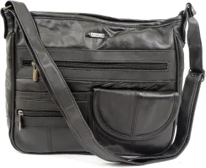 SNUGRUGS Ladies/Womens Soft Nappa Leather Practical/Formal/Work Handbag/Shoulder Bag