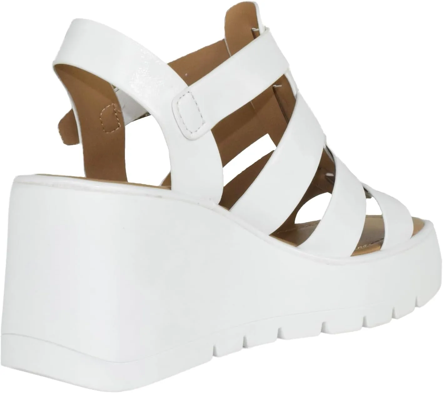 Soda Women Wedge Sandals Open Toe Ankle Multi Strap Cage Style Platform KARBIE-S