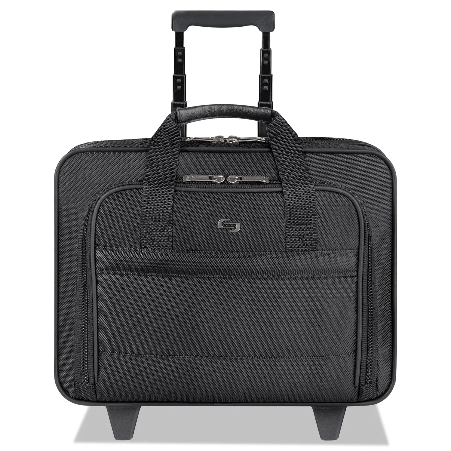 Solo Classic Rolling Case, Fits Devices Up to 15.6", Ballistic Polyester, 15.94 x 5.9 x 12, Black