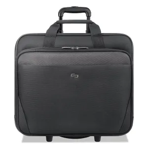 Solo Classic Rolling Case, Fits Devices Up to 17.3", Polyester, 16.75 x 7 x 14.38, Black