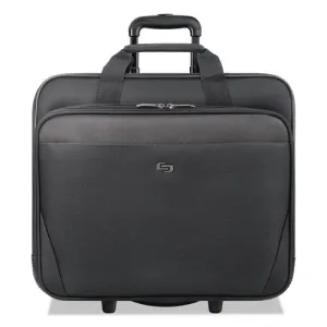 Solo Classic Rolling Case, Fits Devices Up to 17.3", Polyester, 16.75 x 7 x 14.38, Black
