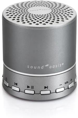Sound Oasis Sound Machine Bluetooth Speaker Portable White Noise Machine 20 Non-Looping Sounds Nature Brown Pink Noise Tinnitus Masker Sound Soother for Sleep Home Baby Office Travel Rechargeable