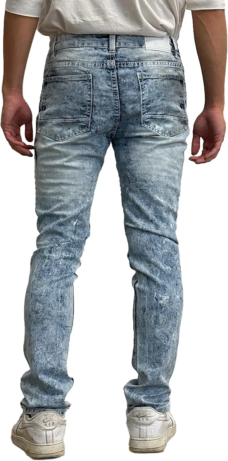 Southpole Men's Stretch Biker Denim Skinny Jeans