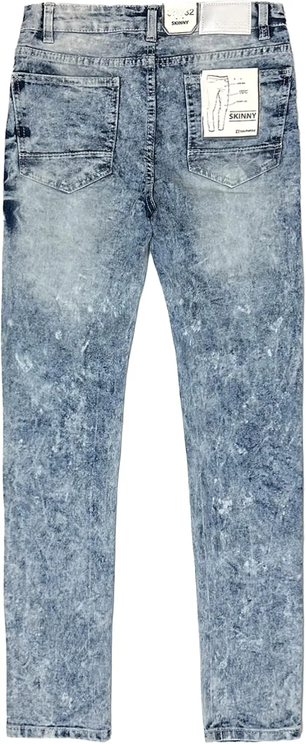 Southpole Men's Stretch Biker Denim Skinny Jeans
