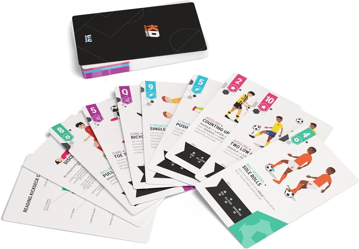 Sports Training Decks - Soccer & Basketball Workout Decks