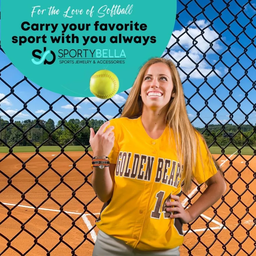 Sportybella Basketball, Softball, Volleyball Keychain, Baseball Keychain, Soccer Key Fob, Team Spirit Gift for Players